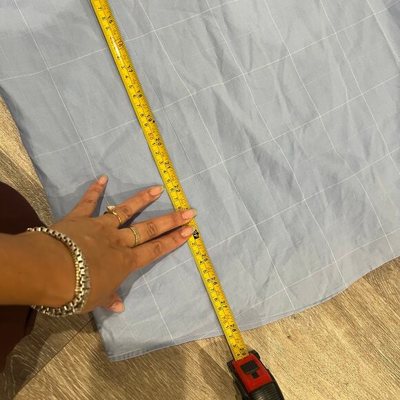 Hugo Boss Blue Button Down Dress Shirt Blue size 15 Small - Picture 5 of 6